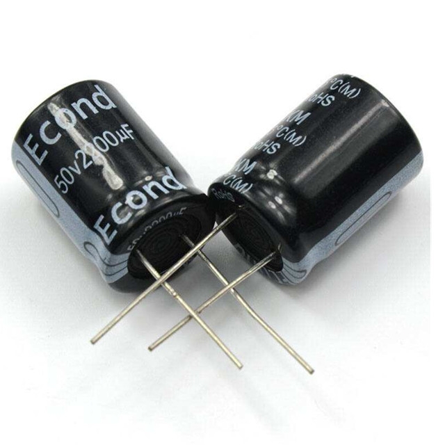 Inline aluminum electrolytic capacitor